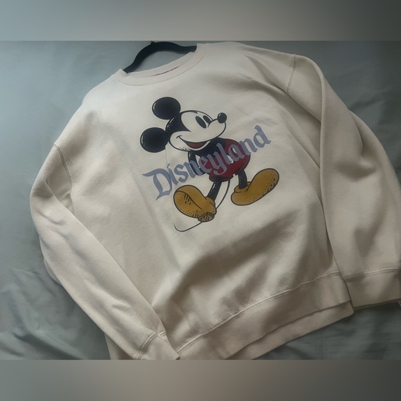 Disney Sweaters - Official Disney Disneyland parks plus size cream ivory Mickey crewneck sweater